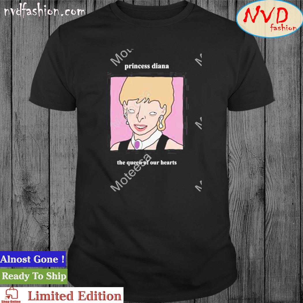 Princess Diana the queen of our hearts art design t-shirt