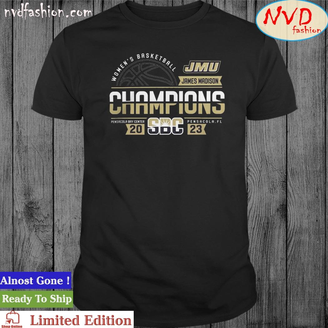 Ncaa James Madison Dukes 2023 Sun Belt Women's Basketball Champions T-Shirt