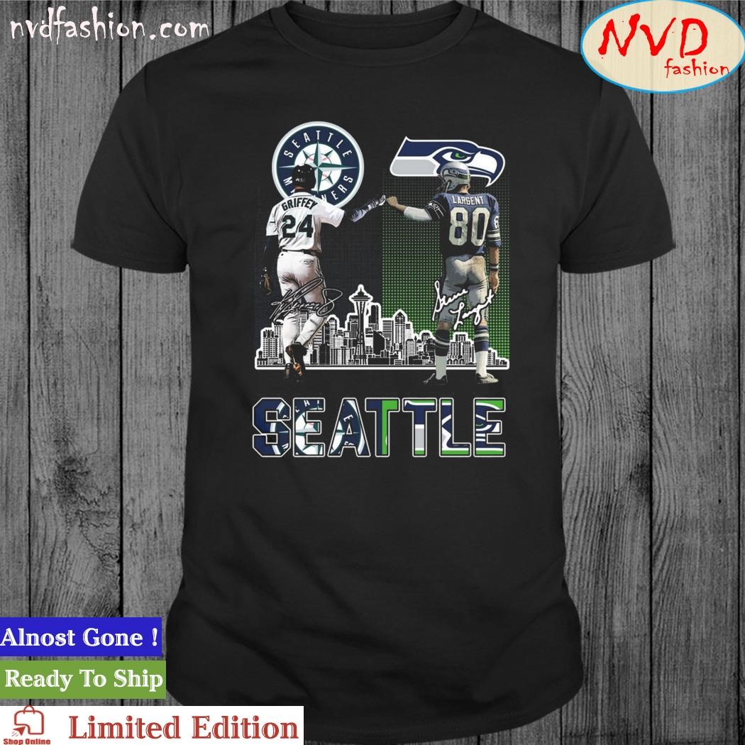 Seattle mariners ken griffey jr. Seattle Seahawks steve largent signatures Shirt