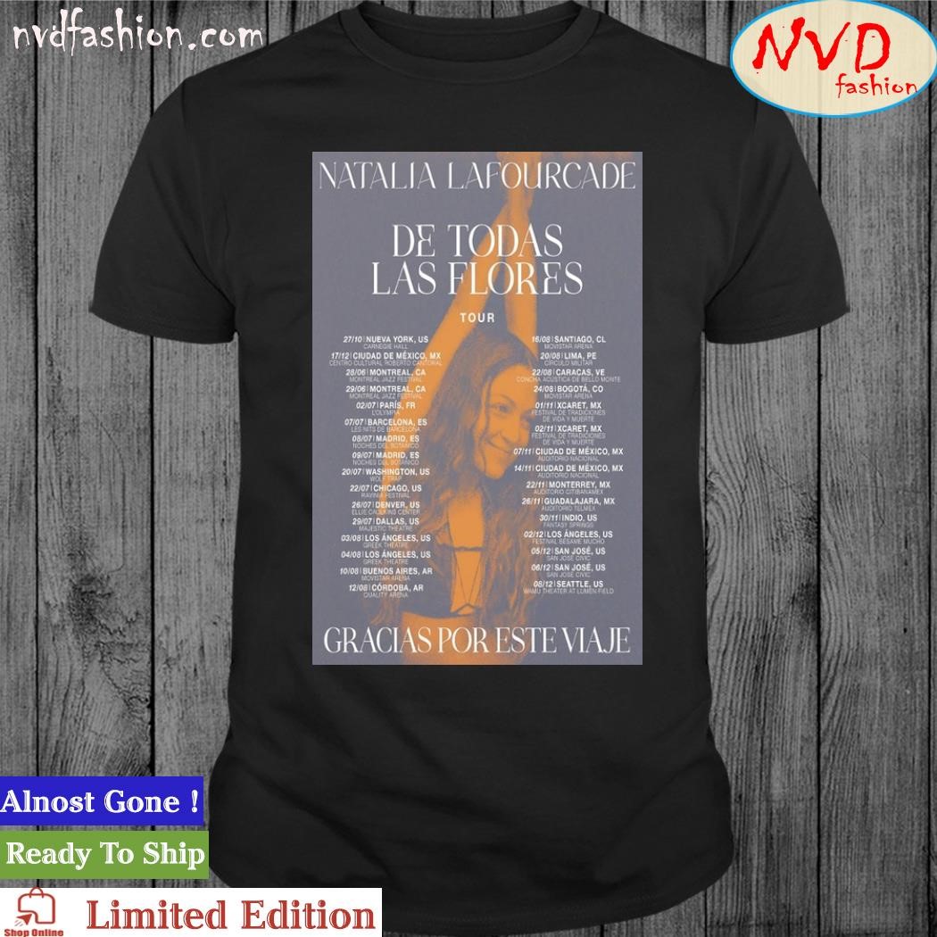 2024 Natalia Lafourcade De Todas Las Flores Tour poster T- shirt