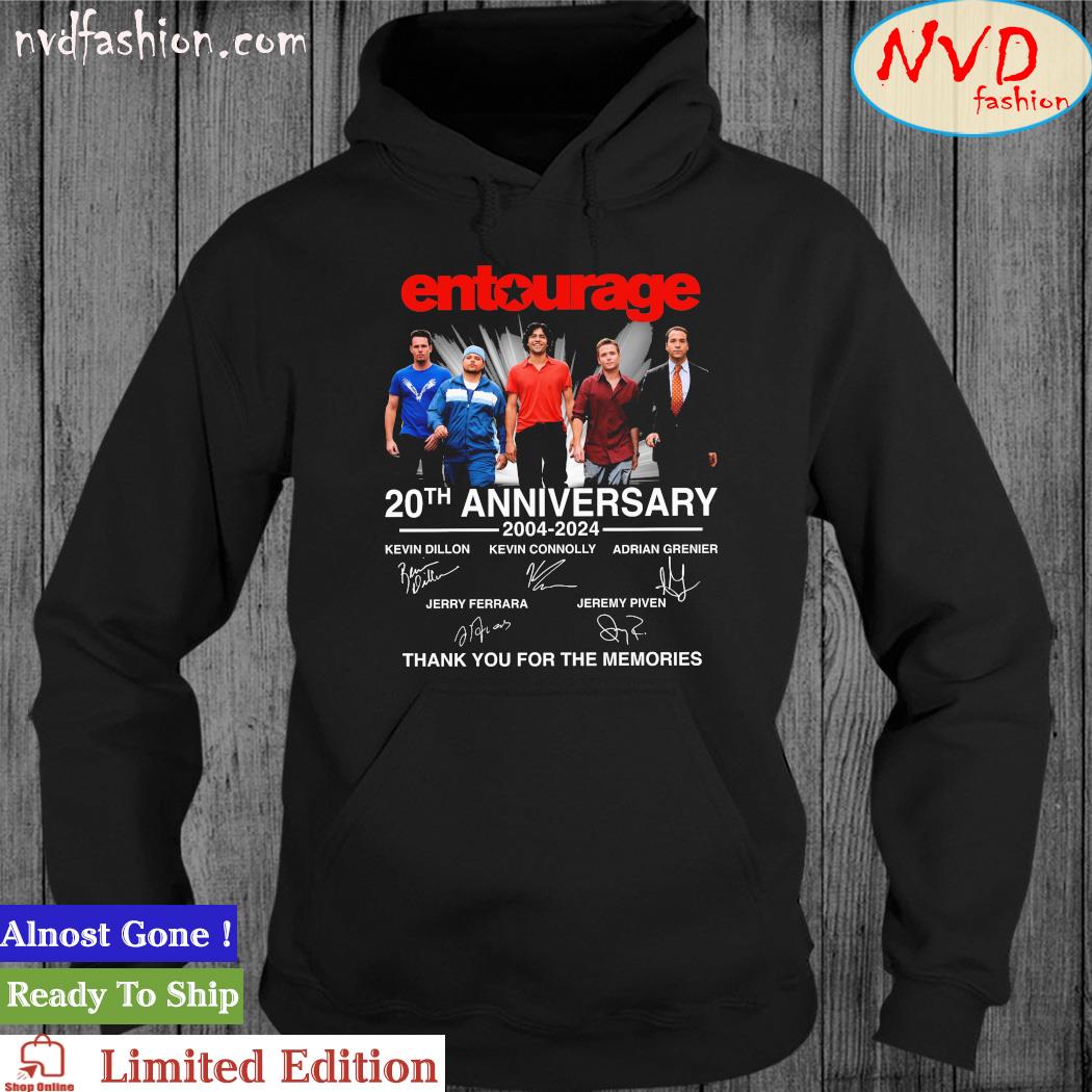 Official Entourage 20th Anniversary 2004-2024 Thank You For The Memories Signatures Shirt hoodie