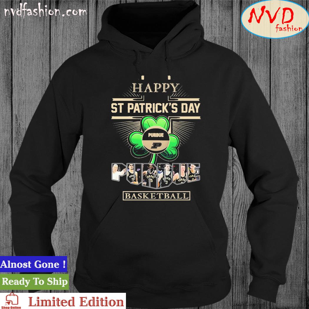 Official Happy St Patrick's Day Purdue Boilermakers Basketball Shirt hoodie