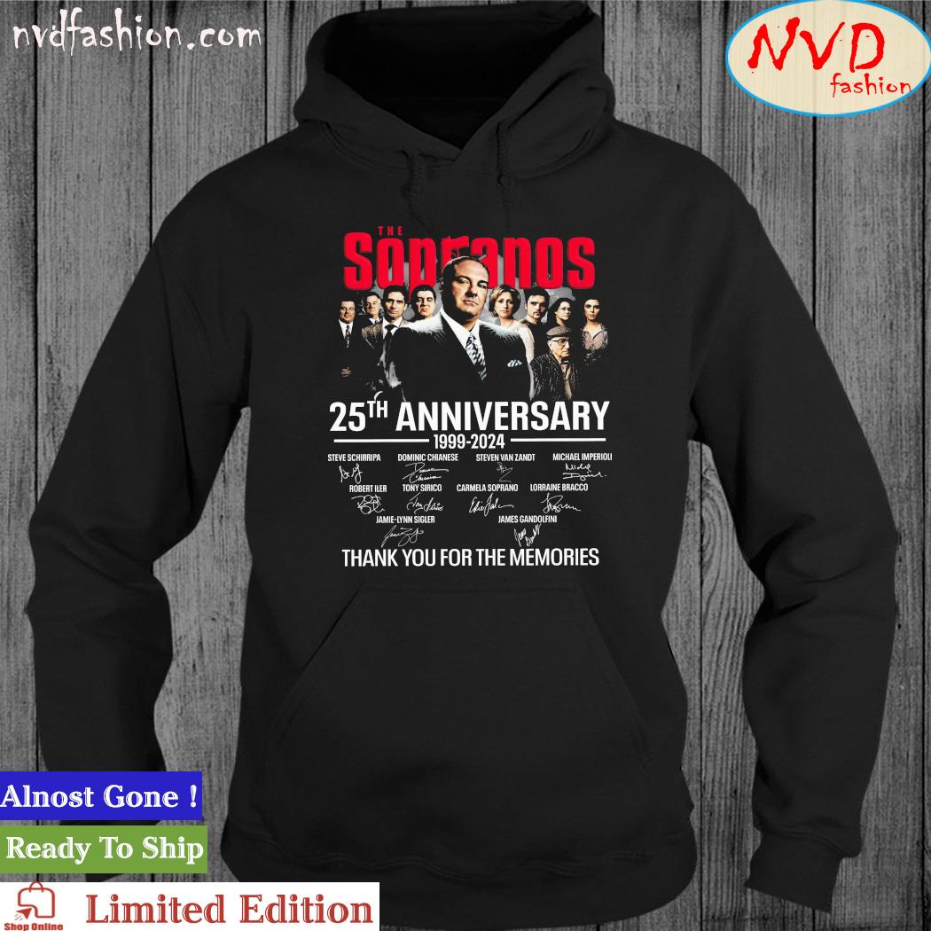 The Sopranos 25th Anniversary 1999-2024 Thank You For The Memories Signatures Shirt hoodie